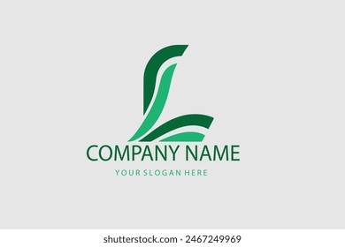 Elementos de Plantilla de diseño de logotipo de letra L