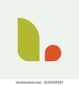 Letter L logo. Icon design. Template elements. Geometric abstract logos
