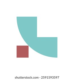 Letter L logo. Icon design. Template elements. Geometric abstract logos