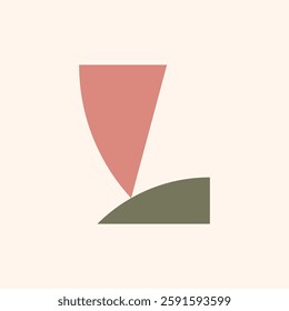 Letter L logo. Icon design. Template elements. Geometric abstract logos