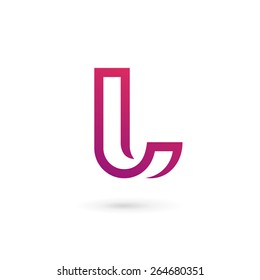 Letter L logo icon design template elements 
