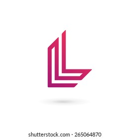 Letter L logo icon design template elements 