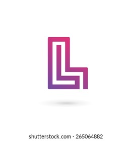 Letter L logo icon design template elements 