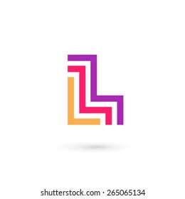 Letter L logo icon design template elements 