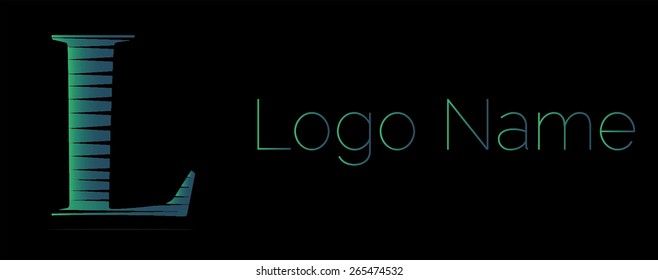 Letter L logo icon design template elements. Vector color sign.