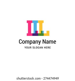 Letter L logo icon design | alphabet letter | Stylish Colorful typographic template elements | shiny icon template | corporate identity