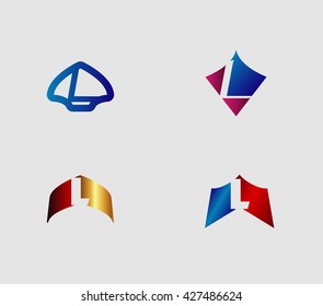 Letter L logo icon design template elements
