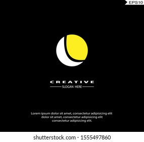 Letter L Logo icon monogram design. Vector graphic design template element. black background.