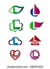 Letter L Logo Icon set
