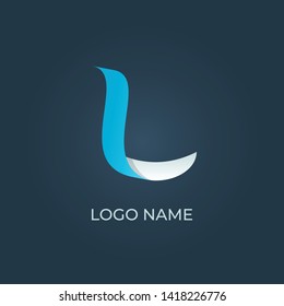 Letter "L" logo isolated. Vector image