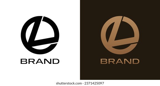 letter  "L" logo, "LO" "OL", L in circle, Round, Flat Vector, Abstract initial letter L and O icon, monogram, symbol, badge. isolated illustration. 