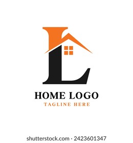 logotipo de letra L, plantilla de logotipo inmobiliario