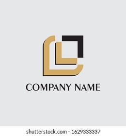 Letter L logo Square shape abstract