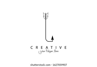 Letter L logo or symbol vector illustration