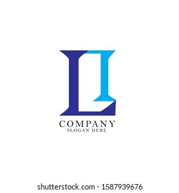 Letter L logo template design - vector