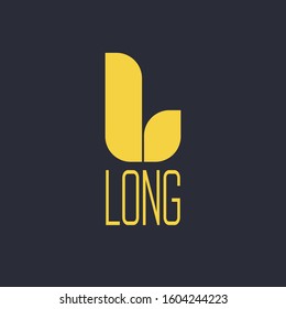 Letter L logo template. Long logo template.