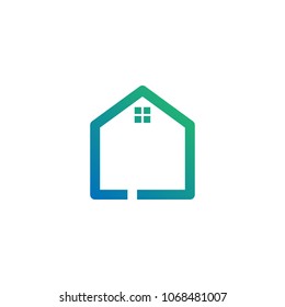letter L logo template for real estate