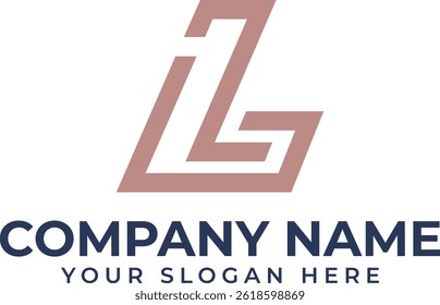 Logo de la letra L con archivo de Vector