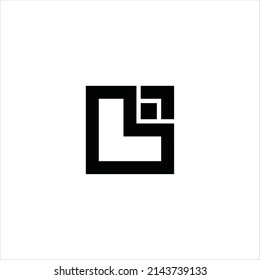 letter l logo vector line template