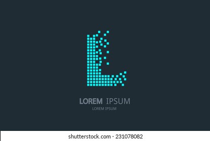 Letter L logo. Vector logotype design.