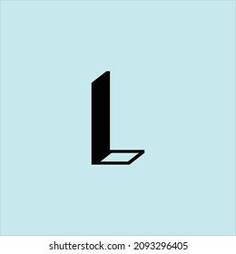 letter l logo vector template architecture