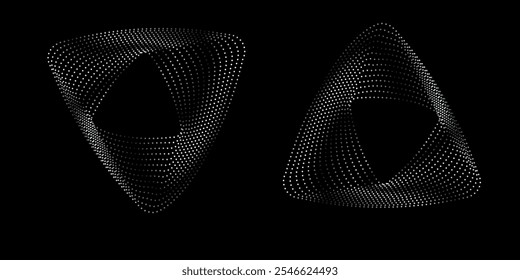 Letra L y triángulo M símbolo geométrico simple logo Vector