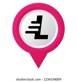 letter L and map pin. logo concept. Designed for your web site design, logo, app, UI