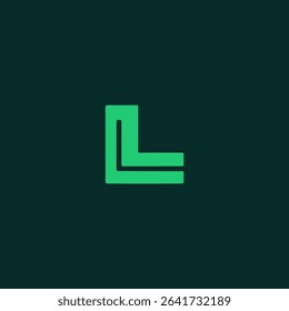 letter L minimalism creative agency logo vector illustration template design