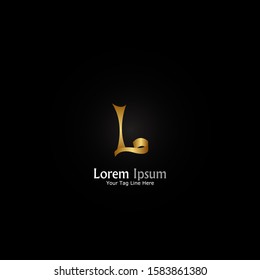 "letter L". Minimalist, simple,digital and modern logo design.