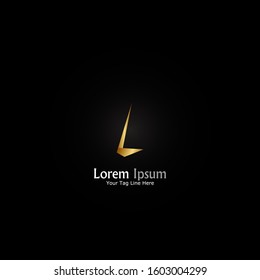 "letter L". Minimalist, simple,digital and modern logo design.