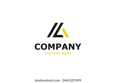 letter l a modern minimal logo