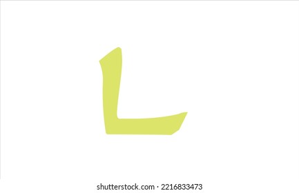 Letra L imagen vectorial moderna
