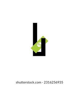 Letter L money geometric symbol simple logo vector