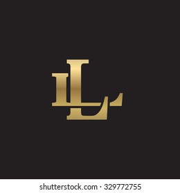 Letter L L Monogram Golden Logo Stock Vector (Royalty Free) 329772755 ...