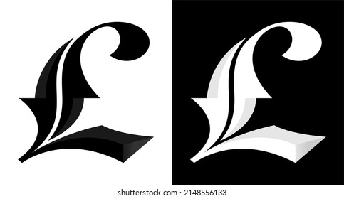 letter L monogram initial branding logo vector branding