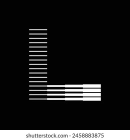 L-Buchstabenlinien-Logo-Symbol-Illustration