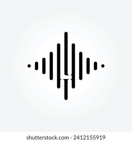 letter L Music logo design collection with gradient style