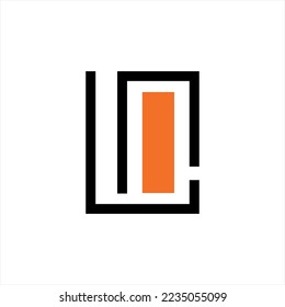 Letter L and N geometric vector logo design. Logo can be used for furniture business.