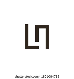 Letter L N logo template design vector illustration