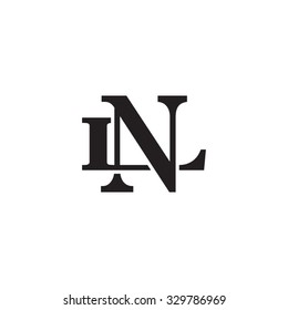 letter L and N monogram logo