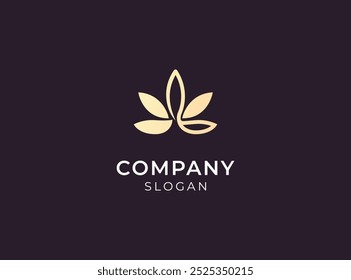 Letter L nature leaf logo design template