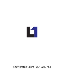 
letter L, number 1
simple symbol box vector logo