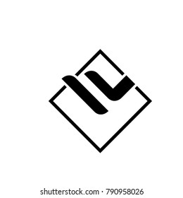letter i and l on square logo