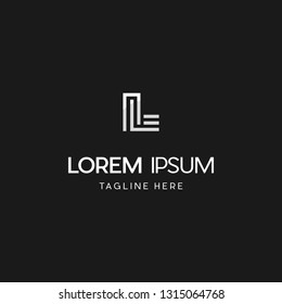 Letter L Outline Abstract Creative Modern Business Monogram Logo