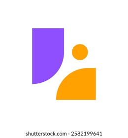 Letter L people simple creative modern logo