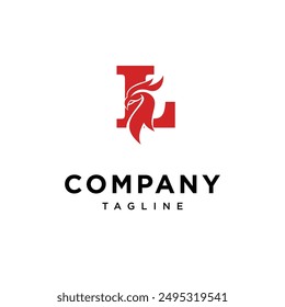 Letter L Phoenix logo icon vector