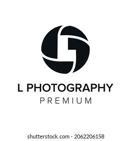 letter L Photography Logo icon vector template