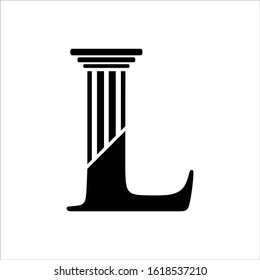 Letter L  Pillar Law Logo