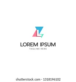 Letter L Pixel Vector Logo Design