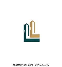 Letter L property real estate vector logo design